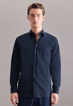 Regular Business Hemd Uni in Dunkelblau |  Seidensticker Onlineshop