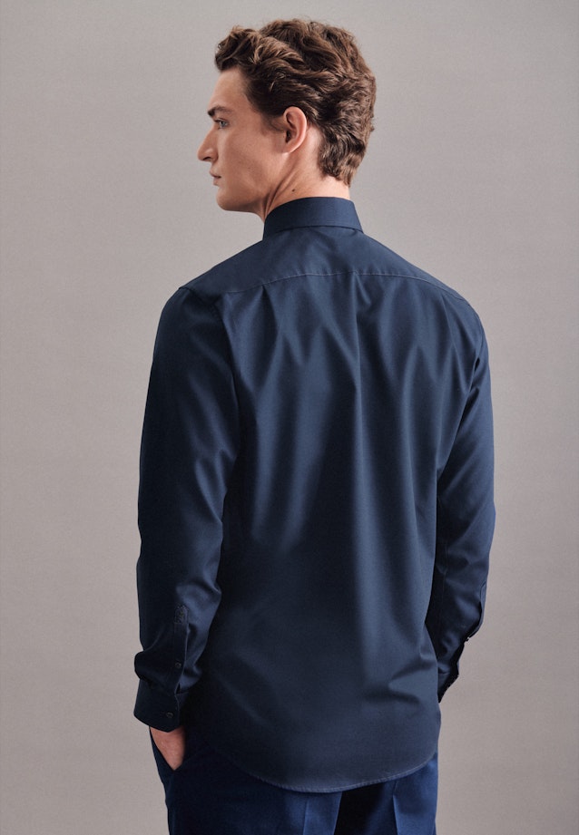 Regular Business Hemd Uni in Dunkelblau |  Seidensticker Onlineshop
