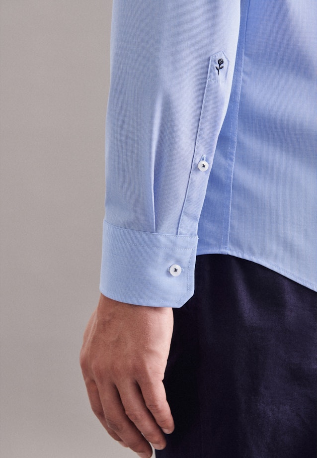 Regular Chemise Business uni in Bleu Clair |  Seidensticker Onlineshop