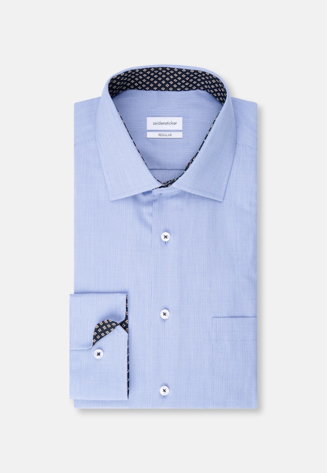 Regular Chemise Business uni in Bleu Clair |  Seidensticker Onlineshop