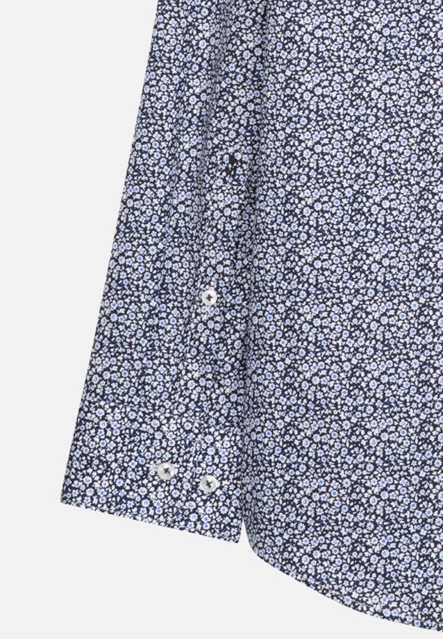 Regular Business Hemd Print in Dunkelblau |  Seidensticker Onlineshop