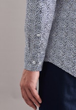 Regular Business Hemd Print in Dunkelblau |  Seidensticker Onlineshop