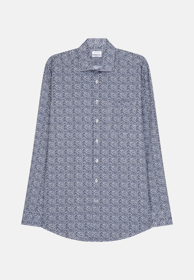 Regular Business Hemd Print in Dunkelblau |  Seidensticker Onlineshop