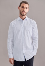 Regular Business Hemd Print in Hellblau |  Seidensticker Onlineshop