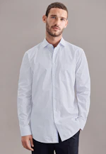 Regular Business Hemd Print in Hellblau |  Seidensticker Onlineshop