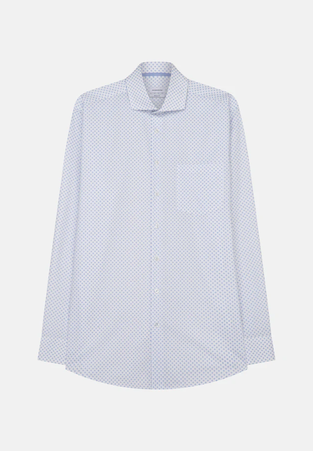 Regular Business Hemd Print in Hellblau |  Seidensticker Onlineshop