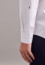 Regular Business Hemd Print in Dunkelblau |  Seidensticker Onlineshop