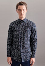 Regular Chemise casual Imprimé in Orange |  Seidensticker Onlineshop