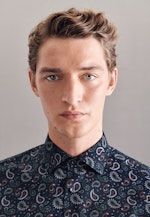 Regular Chemise casual Imprimé in Orange |  Seidensticker Onlineshop