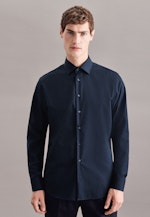 Shaped Business Hemd Uni in Dunkelblau |  Seidensticker Onlineshop