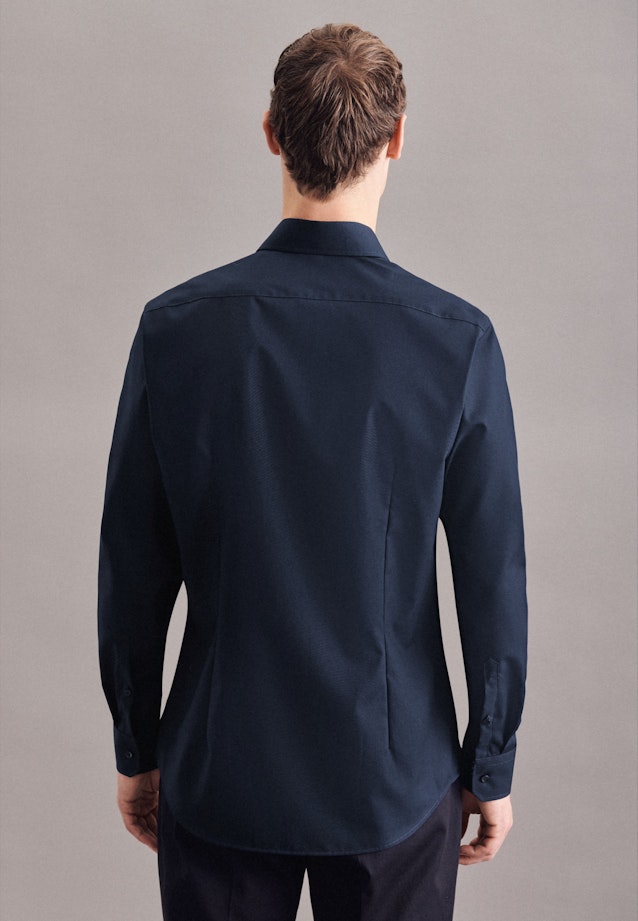 Shaped Business Hemd Uni in Dunkelblau |  Seidensticker Onlineshop