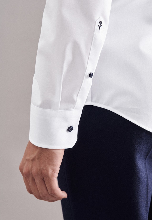 Shaped Chemise Business uni in Blanc |  Seidensticker Onlineshop