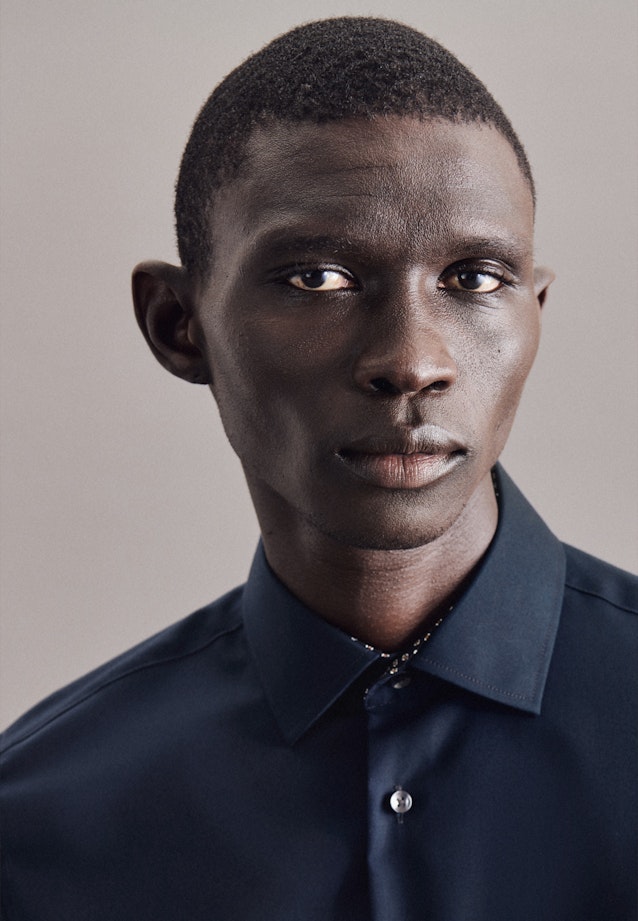 X-Slim Business Hemd Uni in Dunkelblau |  Seidensticker Onlineshop