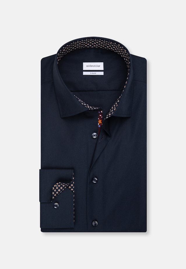 X-Slim Business Hemd Uni in Dunkelblau |  Seidensticker Onlineshop