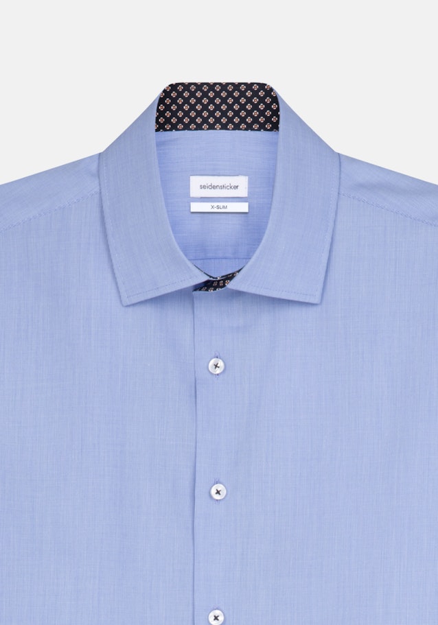 Non-iron Popeline Business overhemd in X-Slim with Kentkraag in Lichtblauw |  Seidensticker Onlineshop