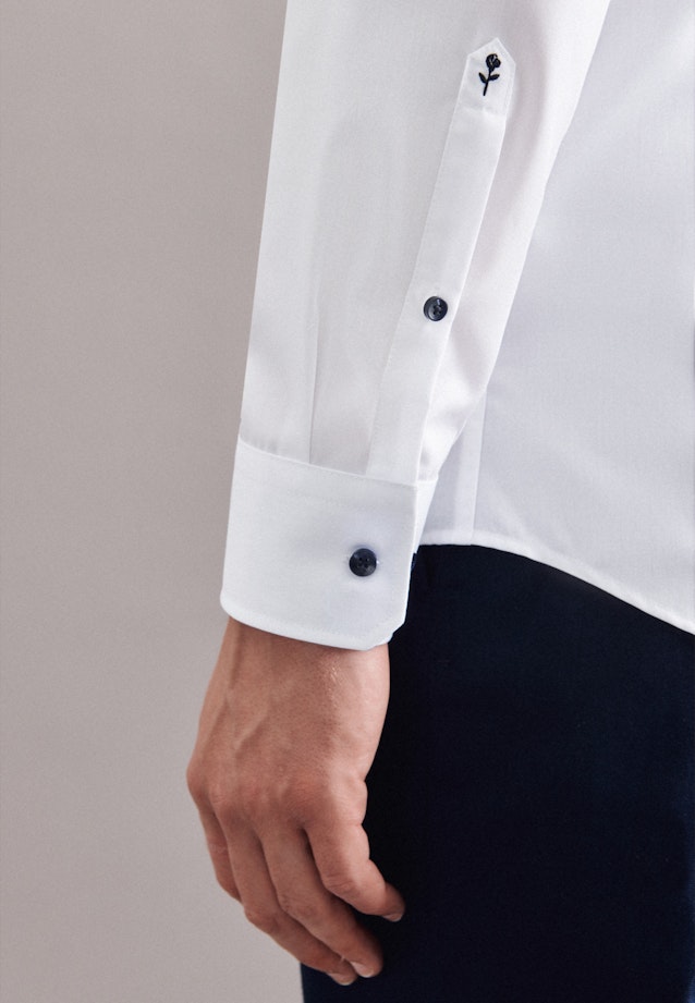 X-Slim Business Hemd Uni in Weiß |  Seidensticker Onlineshop
