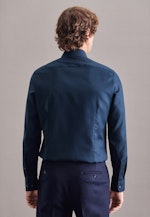 Slim Chemise Business uni in Bleu Foncé |  Seidensticker Onlineshop