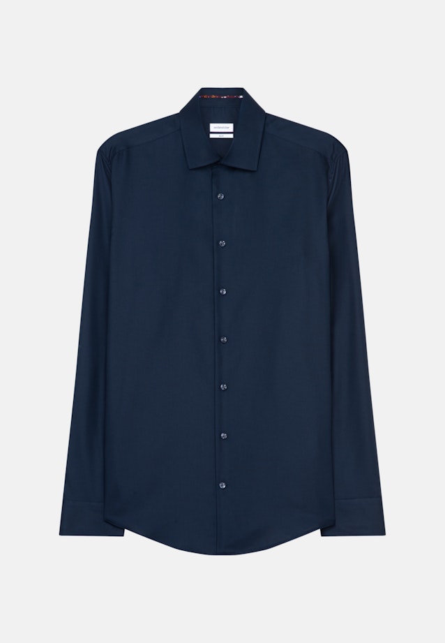 Slim Chemise Business uni in Bleu Foncé |  Seidensticker Onlineshop