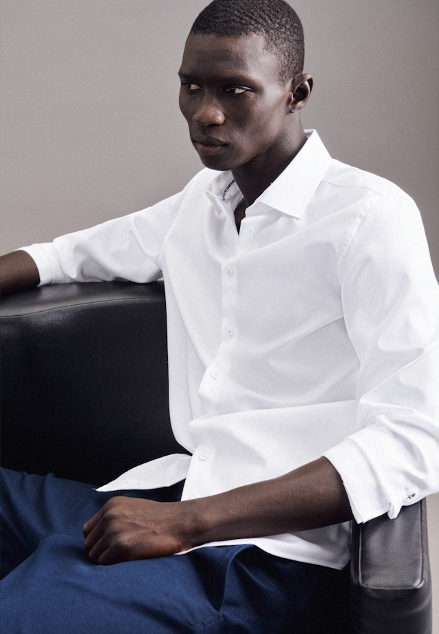 Slim Chemise Business uni in Blanc |  Seidensticker Onlineshop