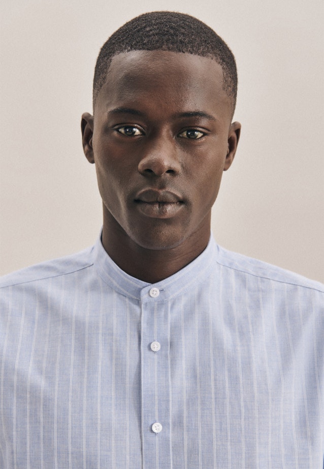 Regular Business Hemd Streifen in Hellblau |  Seidensticker Onlineshop