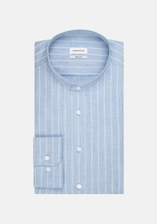 Business Shirt in Regular with Stand-Up Collar in Light Blue |  Seidensticker Onlineshop