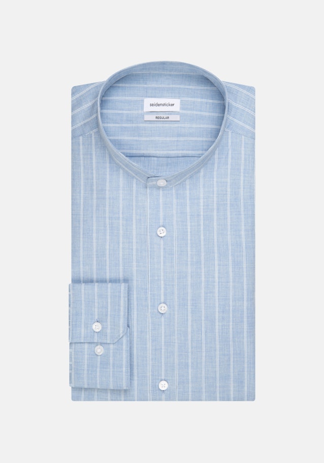 Chemise Business Regular Twill (sergé) Col Montant in Bleu Clair |  Seidensticker Onlineshop