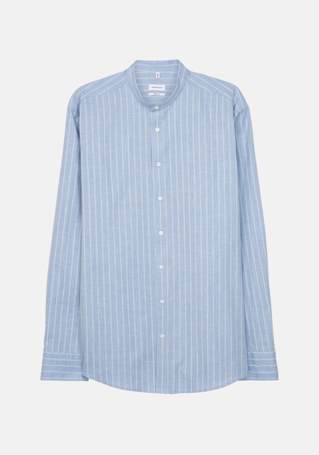 Chemise Business Regular Twill (sergé) Col Montant in Bleu Clair |  Seidensticker Onlineshop