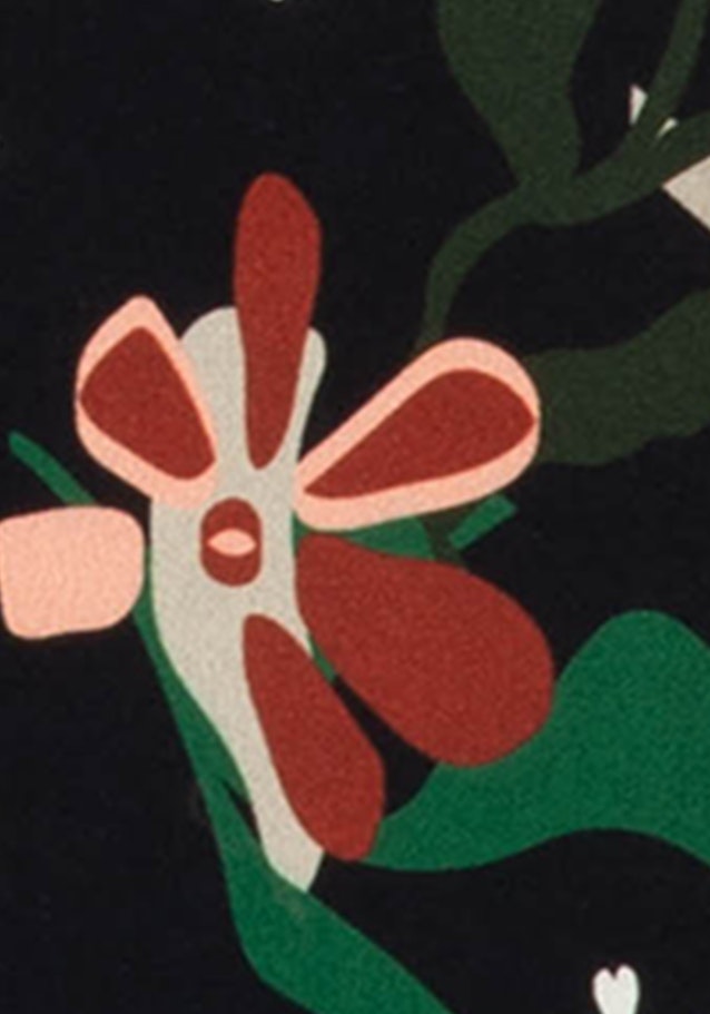 Chemisier Imprimé in Noir |  Seidensticker Onlineshop