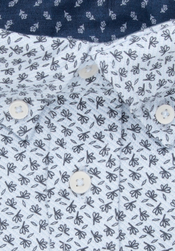 Regular Jerseyhemd Druck in Dunkelblau | Seidensticker Onlineshop