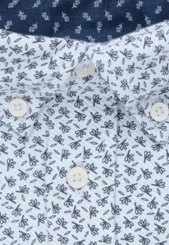 Regular Jerseyhemd Druck in Dunkelblau |  Seidensticker Onlineshop