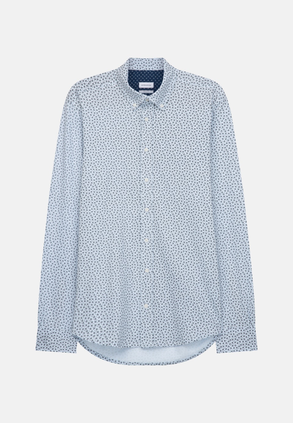 Jerseyhemd in Regular mit Button-Down-Kragen in Dunkelblau |  Seidensticker Onlineshop
