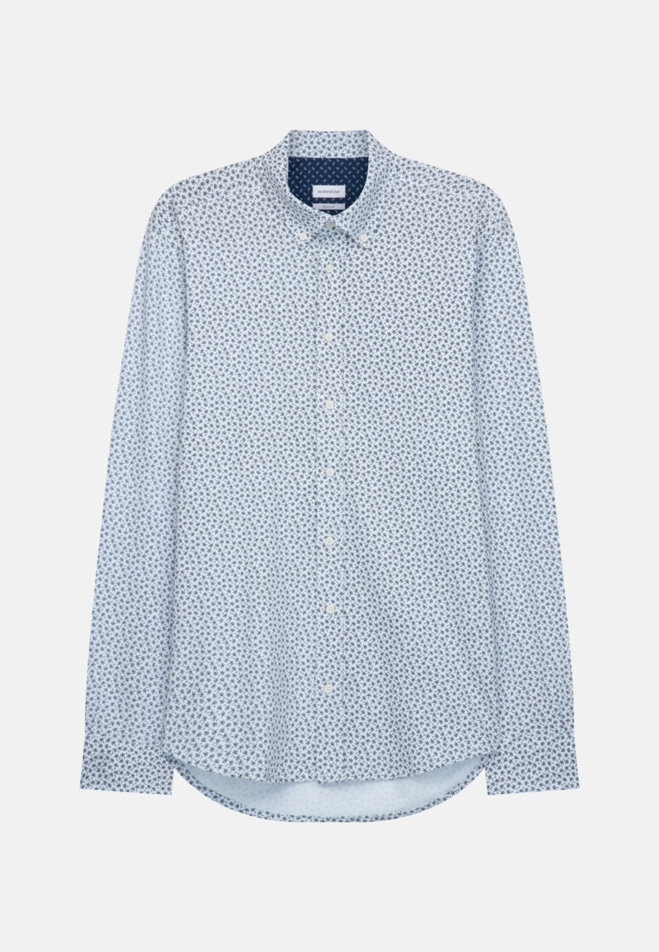 Jerseyhemd in Regular mit Button-Down-Kragen in Dunkelblau | Seidensticker Onlineshop