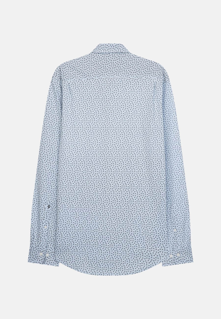 Jerseyhemd in Regular mit Button-Down-Kragen in Dunkelblau |  Seidensticker Onlineshop