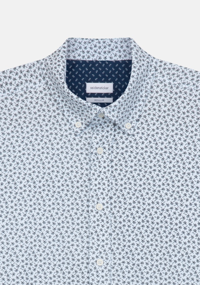 Regular Jerseyhemd Druck in Dunkelblau | Seidensticker Onlineshop