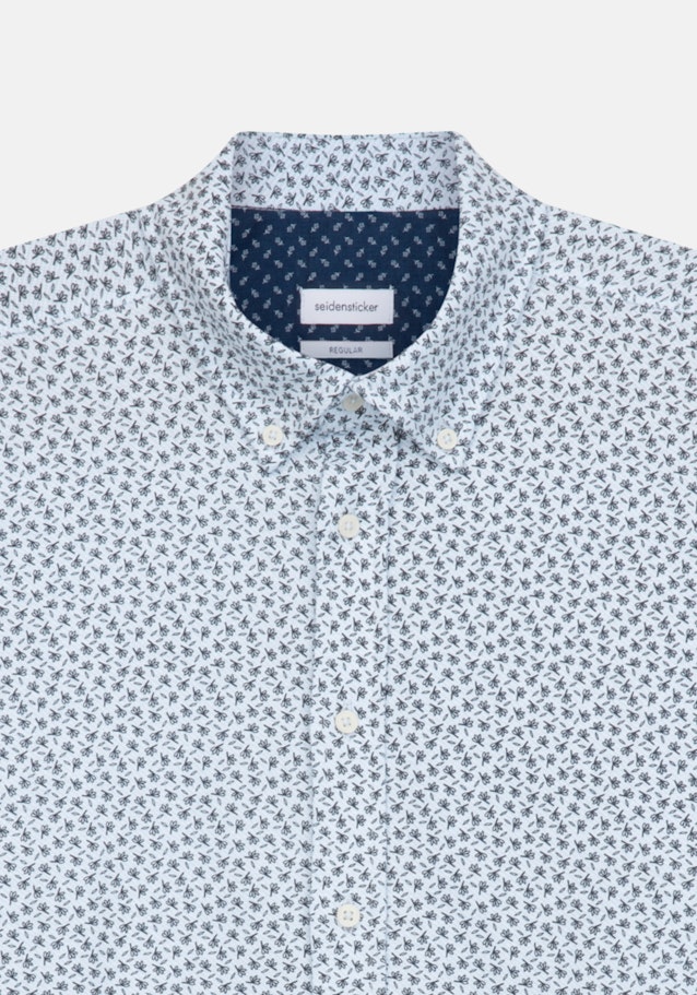 Jersey Jerseyhemd in Regular mit Button-Down-Kragen in Dunkelblau |  Seidensticker Onlineshop