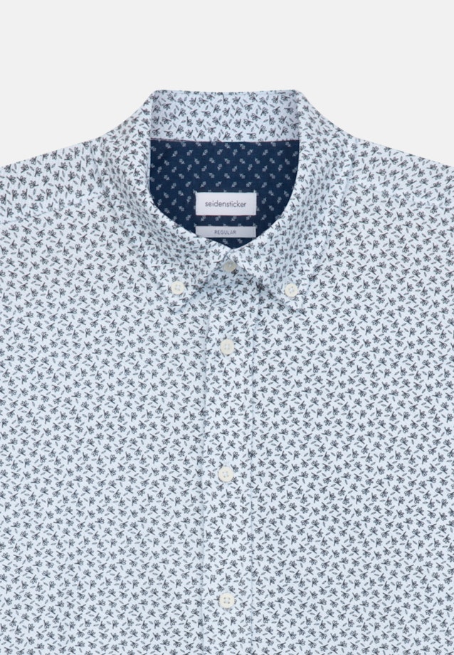 Regular Jerseyhemd Print in Dunkelblau |  Seidensticker Onlineshop