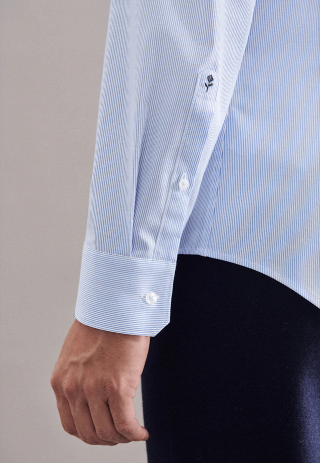 Slim Business Hemd Streifen in Hellblau |  Seidensticker Onlineshop