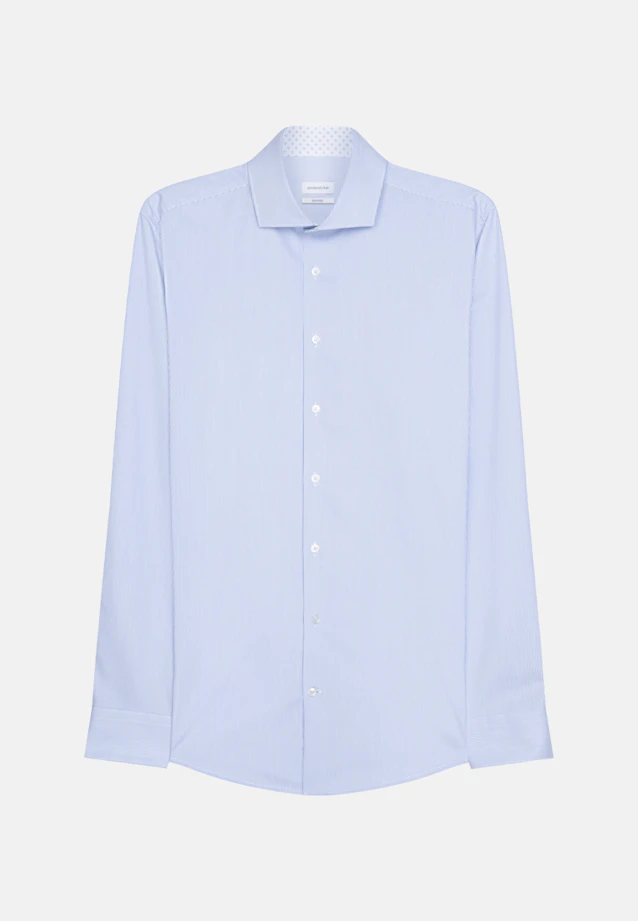 Shaped Chemise Business rayures in Bleu Clair |  Seidensticker Onlineshop