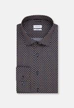 Shaped Business Shirt Print in Dark Blue |  Seidensticker Onlineshop