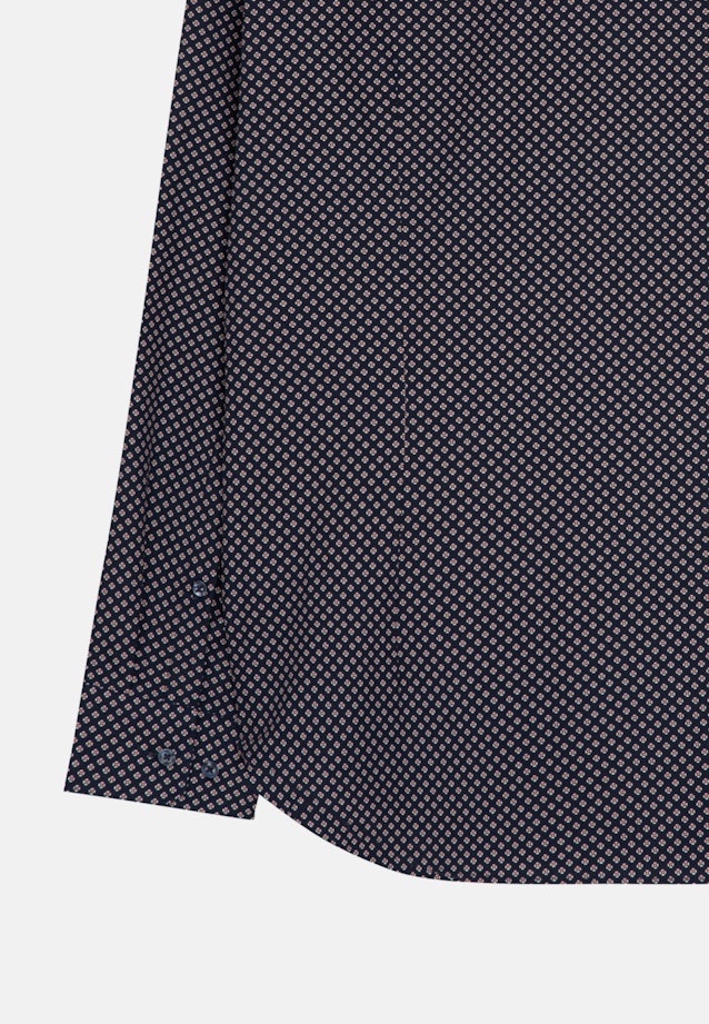Slim Business Shirt Print in Dark Blue |  Seidensticker Onlineshop
