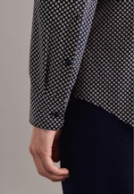 Slim Business Shirt Print in Dark Blue |  Seidensticker Onlineshop