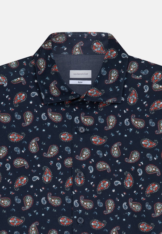 Slim Chemise casual Imprimé in Orange |  Seidensticker Onlineshop