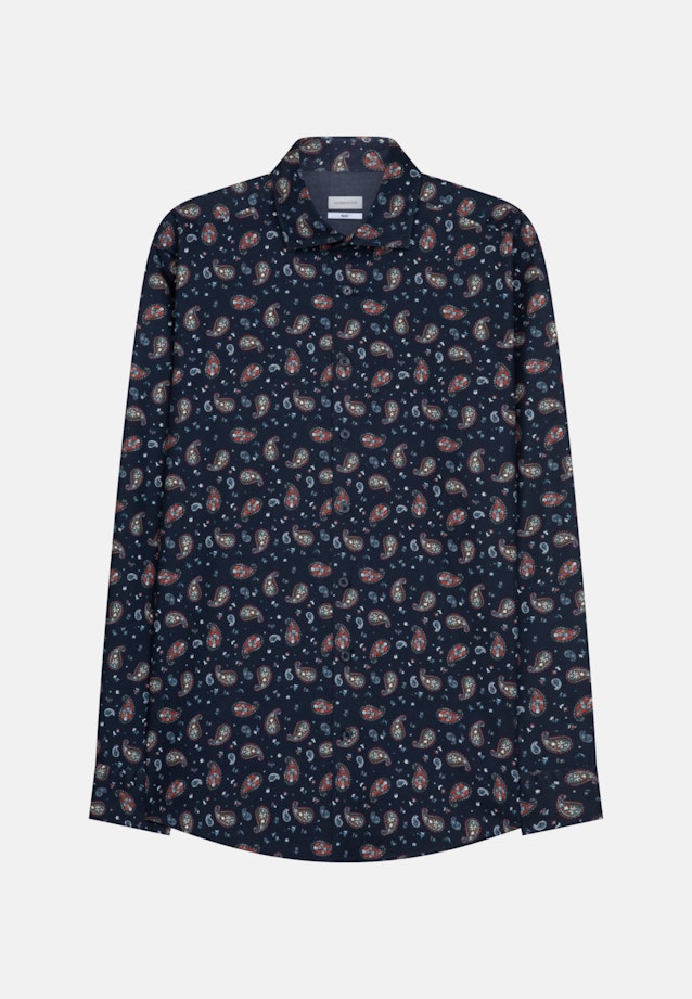 Slim Chemise casual Imprimé in Orange |  Seidensticker Onlineshop