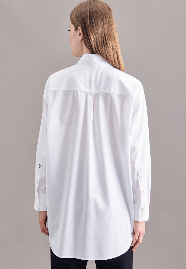 Kragen Longbluse Oversized fit in Weiß |  Seidensticker Onlineshop