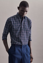 Regular Casual Shirt Check in Dark Blue |  Seidensticker Onlineshop