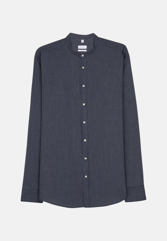 Easy-iron Poplin Business Shirt in Regular with Stand-Up Collar in Dark Blue |  Seidensticker Onlineshop