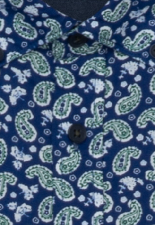 Regular Casual Shirt Print in Dark Blue |  Seidensticker Onlineshop
