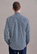 Regular Casual Shirt Print in Dark Blue |  Seidensticker Onlineshop