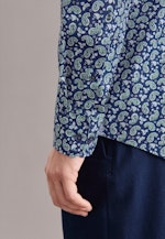 Regular Casual Shirt Print in Dark Blue |  Seidensticker Onlineshop