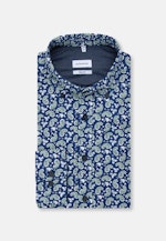 Regular Casual Shirt Print in Dark Blue |  Seidensticker Onlineshop